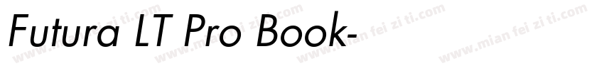 Futura LT Pro Book字体转换